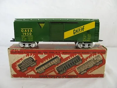 Vintage Marx Marline Trains O/O-27 Gauge Tinplate GAEX 1950 Box Car #3555 NOS • $39.99