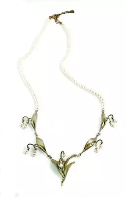 Michael Michaud Silver Seasons Retired Lily Of The Valley Pearl Necklace 8296 • $99