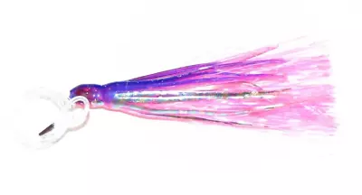 5  Trolling LURE WahooDoradoMahiONO Mylar Skirt Fishing Offshore Bait Rigged • $7.99