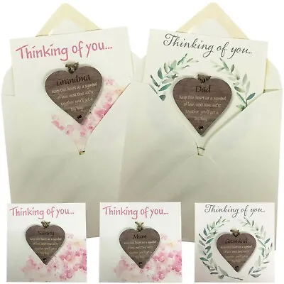 Pocket Hug Cards Personalised Miss You Friend Gifts Family Thinking Of You Heart • £4.99