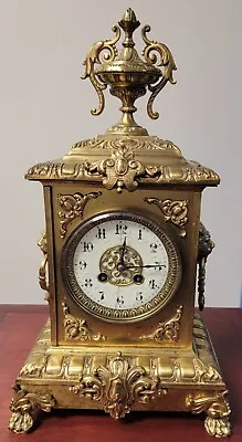 Japy Freres French Brass Mantle Clock - 1860s - Vintage And Rare • $650