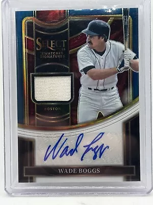 2023 Select Wade Boggs Swatches Signatures 03/49 HOF - Red Sox • $1.75