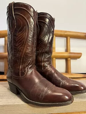 Men's Vintage Cowboy Boots DAN POST  Size 8D Style 6683 Brown Made In Spain • $48