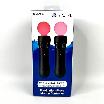 2 X Genuine Sony Playstation Move Motion Sensor Wireless Controller PS4 PSVR • $399.97