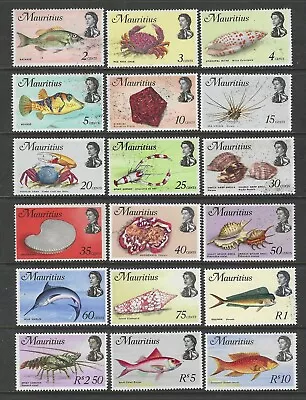 Mauritius 1969 Queen Elizabeth Definitive Set Complete Sg382-399 Unmounted Mint • $9.47