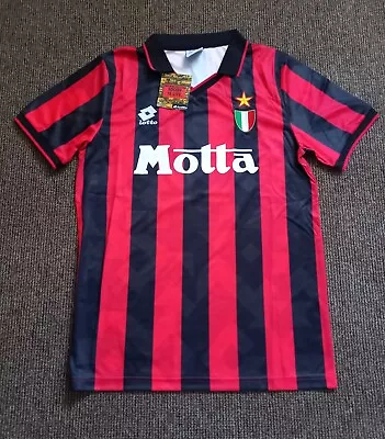 1993/94 AC Milan Home Football T Shirt Size S • £100