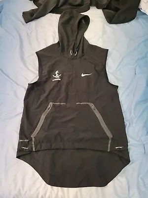 Vanderbilt Lacrosse NCAA Hooded Jacket Vest Nike Alpha Fly Rush Pullover • $60