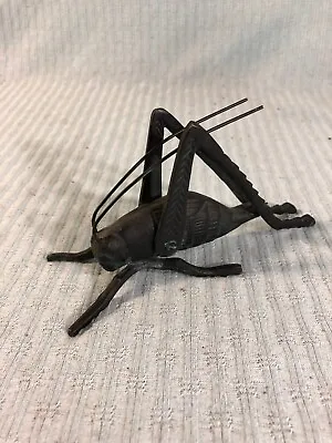 £17.66 • Buy Solid Brass Grasshopper Cricket Weathered Patina EC