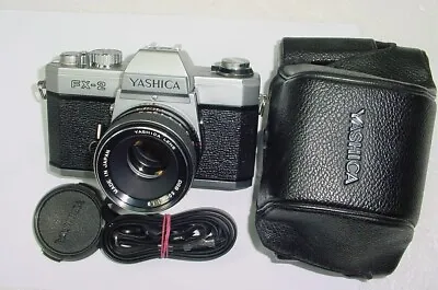 YASHICA FX-2 35mm Film SLR Manual Camera With Yashica 50mm F/1.9 DSB Lens • £114.99