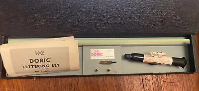 Vintage K&e Keuffel & Esser Doric Lettering Set 61 3130 W/ Box • $21