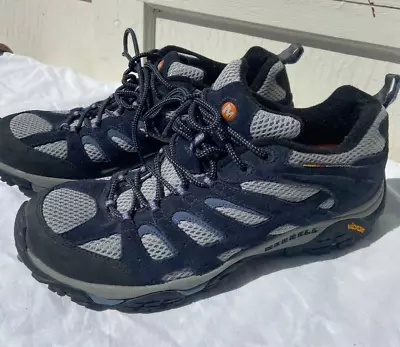 Merrell Mens Sz 13 Hiking Shoes Mesa Ventilator 2 II Navy/Grey Mid Trail Vibram • $29.55