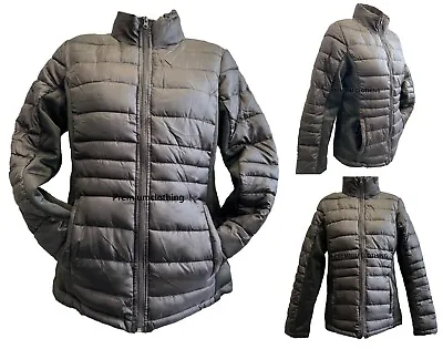EX STORE Womens Ladies QUILTED Jackets Padded Zip Up Designer Coat Puffer Warm • £7.99