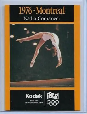 Sweet 1995 Kodak ~ Nadia Comaneci Olympic Gymnastics Card ~ Multiples Available • $3