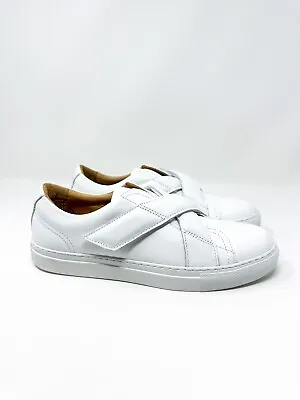 Carven Basses Cross Strap Leather Sneaker White 9 • $45