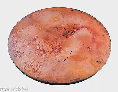 Mexican Round Copper Table Top Hand Hammered Natural Patina 48 Inches • $871