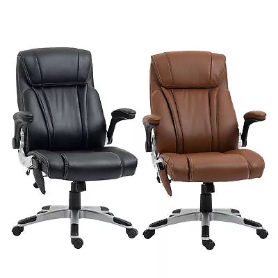 High Back Massage Office Chair With 6 Vibration Points Heated Computer Chair • $153.99