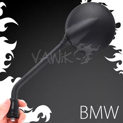 VAWiK- Magazi Mirrors Metal Steel Round Shape Black 10mm X 1.5 Pitch Fits BMW θ • $83.28