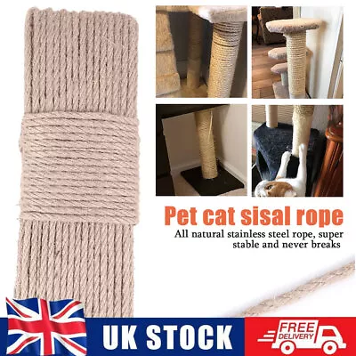 £8.23 • Buy Cat Scratching Post Replacement Spare Sisal Rope Cat Tree Post 10m 30m 50m