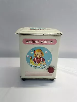 Vintage Battery-Operated Tin Washing Machine Toy Made In Japan • $35