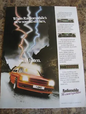 Radiomobile Ge850 Graphic Equaliser Sound Experience 1983 Advert A4 File 34 • £1.99