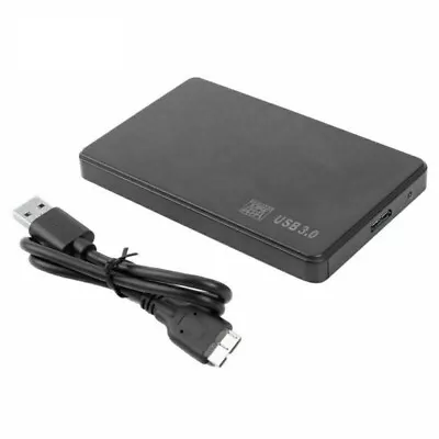USB 3.0 SATA External Hard Drive Case 2.5 Inch Enclosure Caddy HDD SSD XBOX PS5 • £4.19