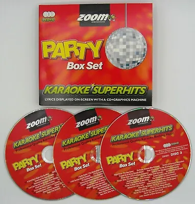 £12.95 • Buy Zoom Karaoke CD+G - Ultimate Party Superhits - Triple CD+G Karaoke Disc Pack