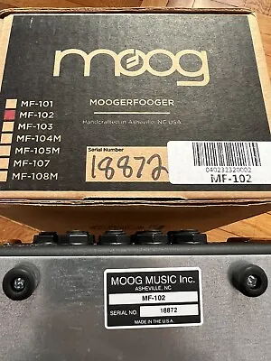 Moog MF-102 Ring Modulator Effects Pedal Moogerfooger - NEW OLD STOCK • $595.77