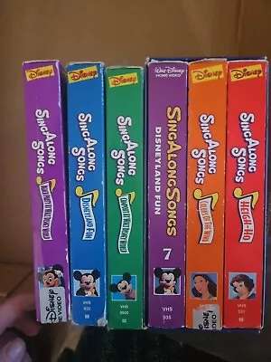 Disney's Sing Along Songs Vhs Lot • $15