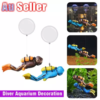 1/2PCS Fish Tank Decoration Aquarium Decoration Aquarium Accessories Diver • $11.89