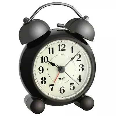 $89.95 • Buy NEW TFA Barograph Alarm Clock, Dark Grey Brown, 12cm