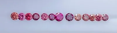 1.03 Ct  Striking Natural Genuine Purple Diamonds Lot (13 Pieces)Heat/Radiation • £260