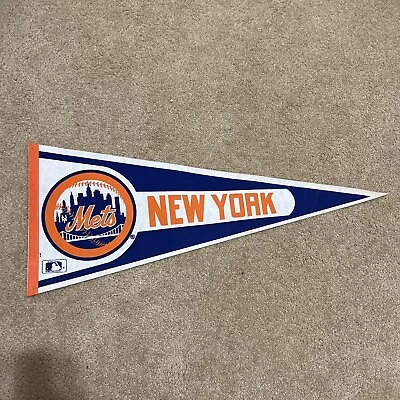 NEW YORK METS Vintage Pennant  MLB Full Size • $14.99