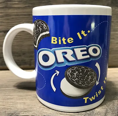 £5.73 • Buy OREO Bite It. Twist It. Lick It Dunk It. Coffee Mug Milk Cup Kraft Foods #31449