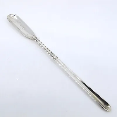 C1776 Old Early English Sterling Silver 8 3/8  Marrow Scoop Beaded Edge 39g • $349
