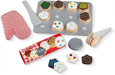 Melissa & Doug Slice And Bake Cookie Wooden Play Set FREE SHIPPING Ages 3+ • $29.99