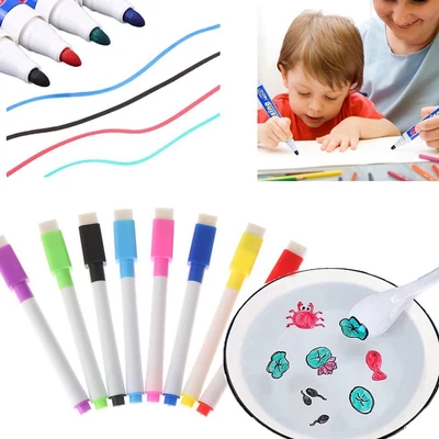 £3.54 • Buy Whiteboard Markers Erasable Floating Pen Doodle Pen Magical Water Painting Pen