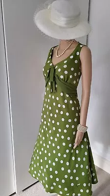 Jacques Vert (kaliko) Bnwot Mother Of The Bride Groom Dress Size 12 Sage Fab! • £29.99