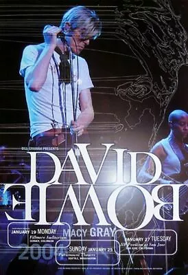 $150 • Buy DAVID BOWIE DENVER 2004 BGP 316 Concert Poster BILL GRAHAM REX RAY NM