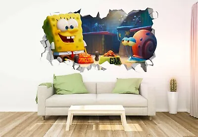 £28.86 • Buy SpongeBob Square Pants Custom Wall Decals 3D Wall Stickers Art JO183