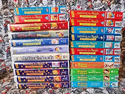 Disney Winnie The Pooh VHS Video Tape Lot Of  (22)  - Tested And Working  • $44.99