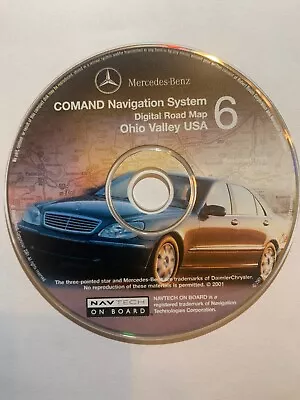 2001 2002 Mercedes Benz SClass Navigation CD #6 Ohio Valley USA Rel 7/01 • $13.75