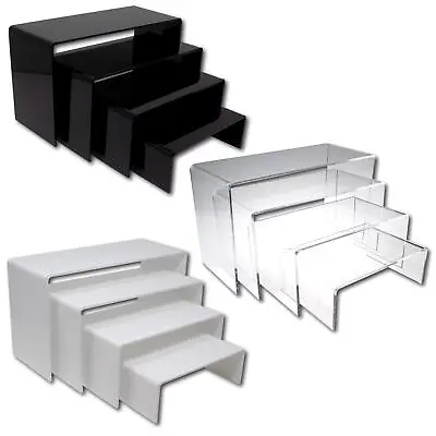 Nesting Plinth Retail Riser Counter Exhibition Display Stand Acrylic Shelves • £7.11