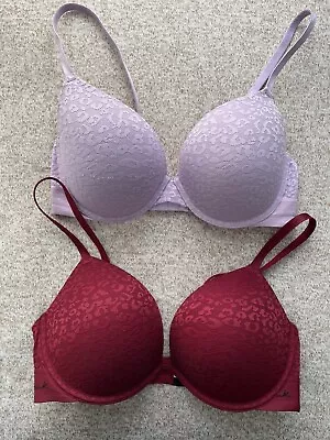 LOT Of 2*  VICTORIA’S SECRET PINK Wear Everywhere Push Up Bra Size 36D • $24.50