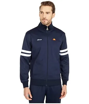 Ellesse Roma Men's S Full Zip Track Jacket Navy Blue / White EM00117-412 NWT • $44.99