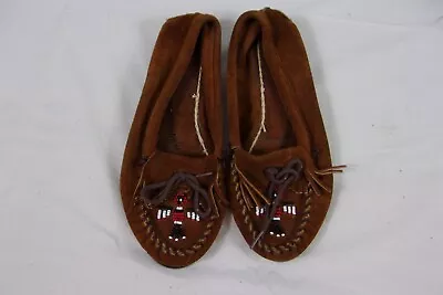 Womens Size 10 Minnetonka Moccasins Brown Thunderbird • $19.99