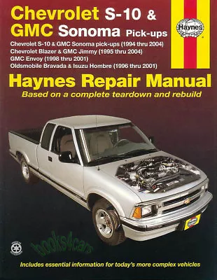 Shop Manual S10 Repair Book Service Chevrolet Gmc Sonoma Oldsmobile Bravada Hayn • $32.95