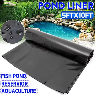 £9.75 • Buy 5X10FT HDPE Fish Pond Liner Garden Pool Landscaping Reinforced 