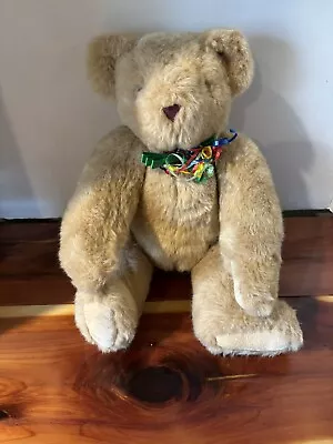 THE VERMONT TEDDY BEAR COMPANY Stuffed Plush Animal Jointed Happy Birthday • $25.99