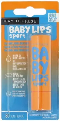 Maybelline Baby Lips Sport Lip Balm 30 Seas The Blue • $3.95