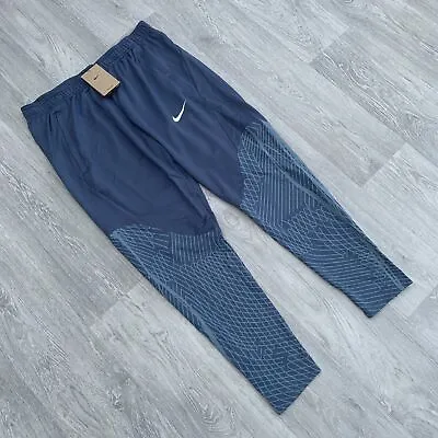 Nike Strike Dri Fit Slim Track Pants Training Bottoms Diffused Blue [DV9269-491] • $85.09